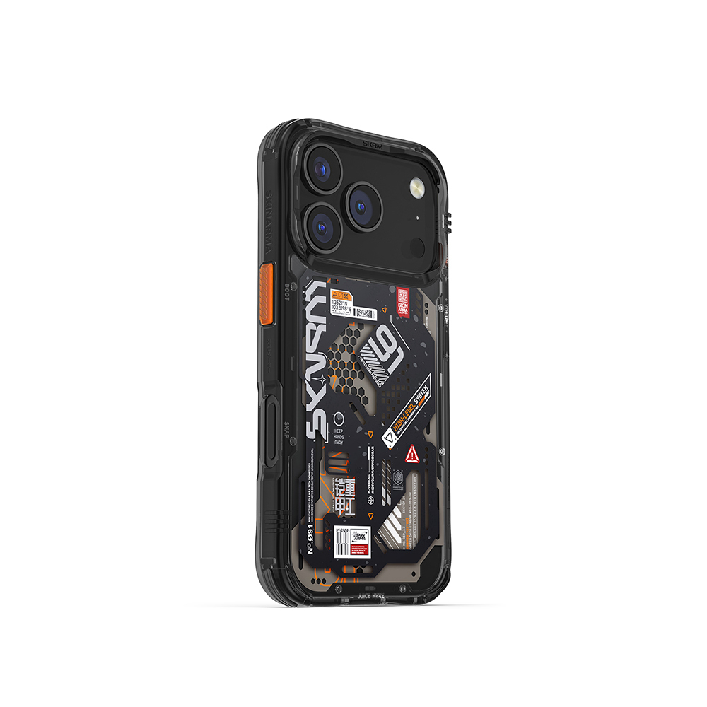 Apple iPhone 17 Pro Uyumlu Kılıf Desenli Airbag Tasarımlı Skinarma Spectra Kapak - 1