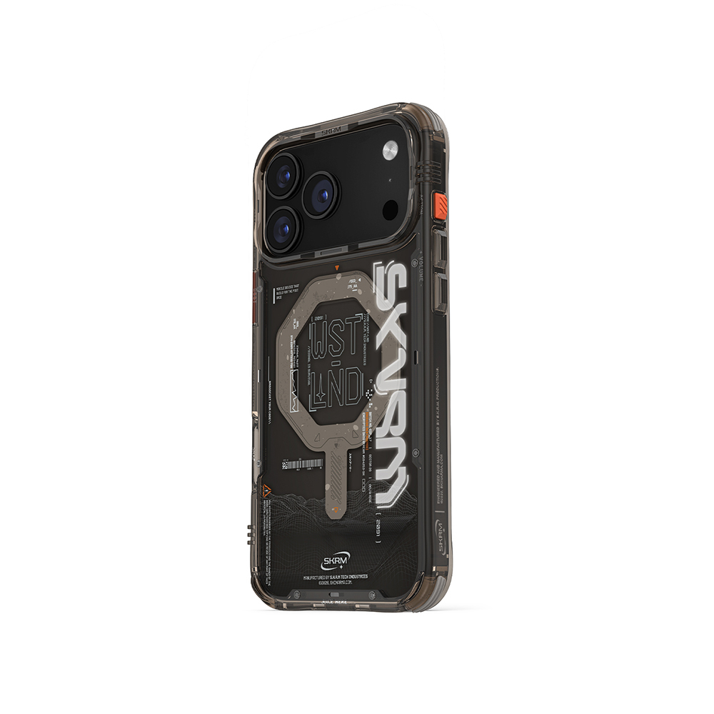 Apple iPhone 17 Pro Max Uyumlu Kılıf M-safe Şarj Özellikli Yazı Desenli Airbag Tasarımlı Skinarma Sonix Kapak - 2