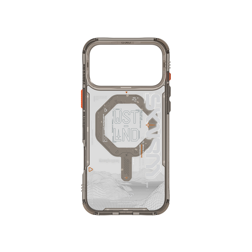 Apple iPhone 17 Pro Max Uyumlu Kılıf M-safe Şarj Özellikli Yazı Desenli Airbag Tasarımlı Skinarma Sonix Kapak - 5
