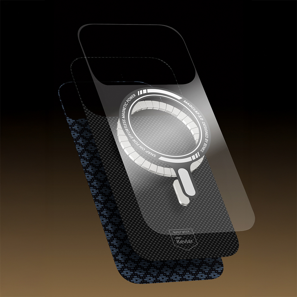 Apple iPhone 17 Pro Max Uyumlu Kılıf M-Safe Şarj Özellikli Benks ArmorAir ArmorGrid Serisi Kevlar Kapak - 8