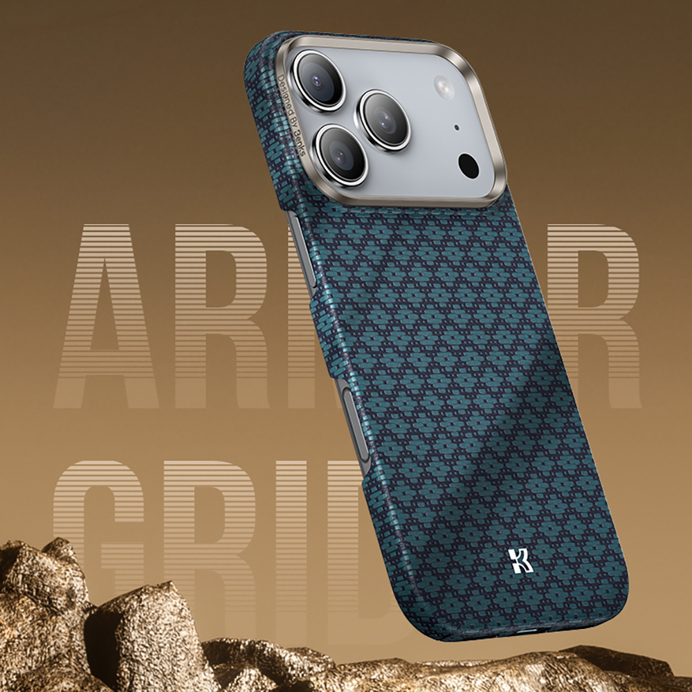 Apple iPhone 17 Pro Max Uyumlu Kılıf M-Safe Şarj Özellikli Benks ArmorAir ArmorGrid Serisi Kevlar Kapak - 9