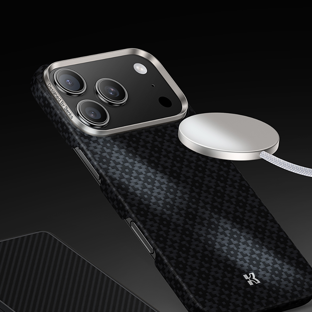 Apple iPhone 17 Pro Max Uyumlu Kılıf M-Safe Şarj Özellikli Benks ArmorAir ArmorGrid Serisi Kevlar Kapak - 14
