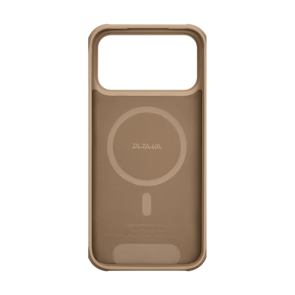 Apple iPhone 17 Pro Max Uyumlu Kılıf M-safe Şarj Özellikli Pitaka Tactile Woven Sunset-Moonrise Aramid Pro Guard Serisi Kapak - 4