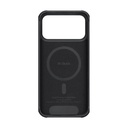 Apple iPhone 17 Pro Max Uyumlu Kılıf M-safe Şarj Özellikli Pitaka Aramid Pro Guard Serisi Black-Gray Kapak - 2