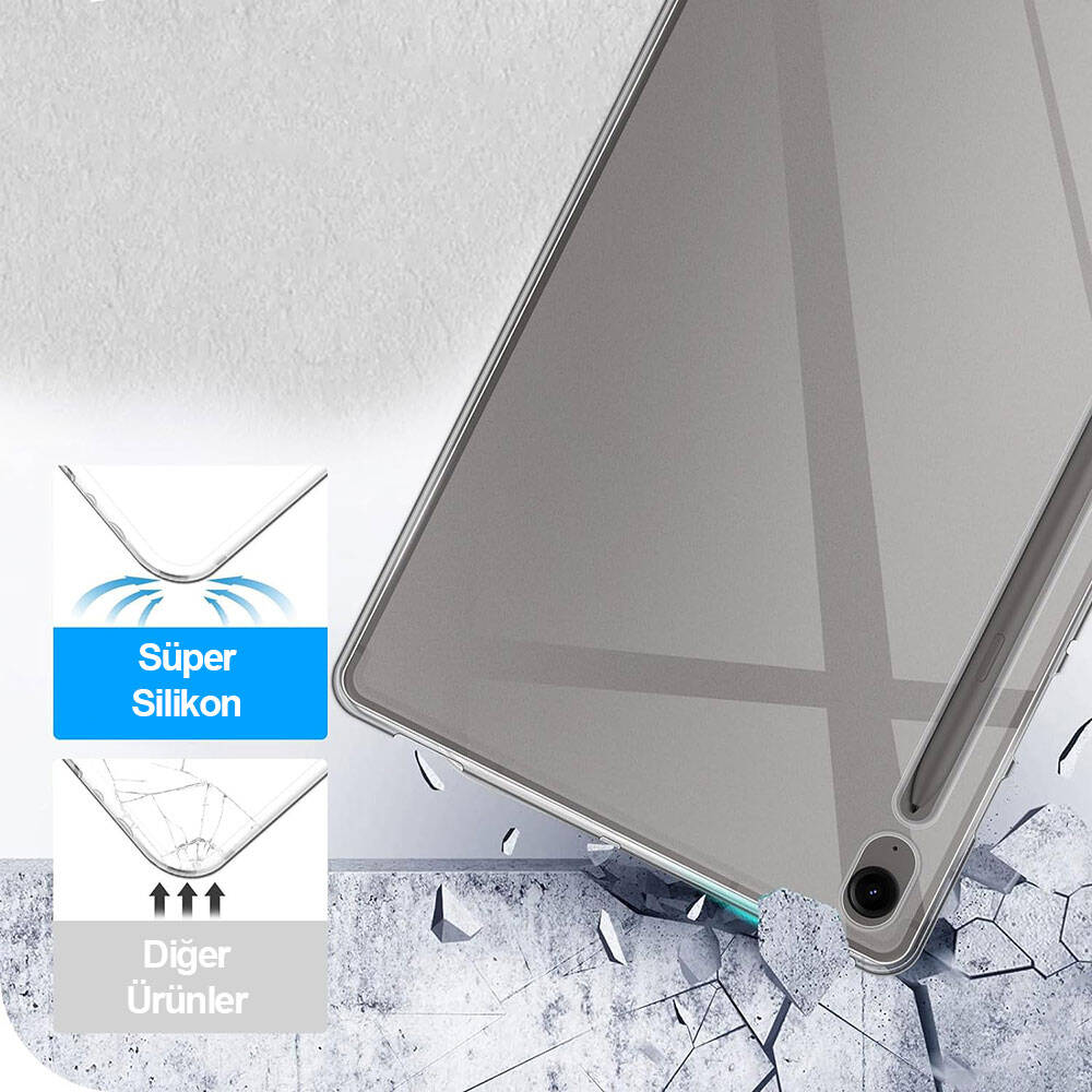 Samsung Galaxy Tab S10 FE Uyumlu Kılıf Zore Tablet Süper Silikon Kapak - 7