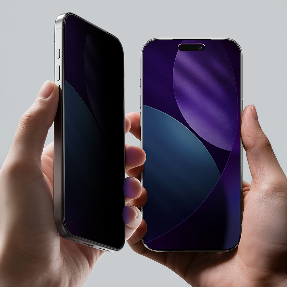 Apple iPhone 17 Uyumlu Amazingthing Titan Privacy Parmak İzi Bırakmayan Temperli Cam Ekran Koruyucu - 7