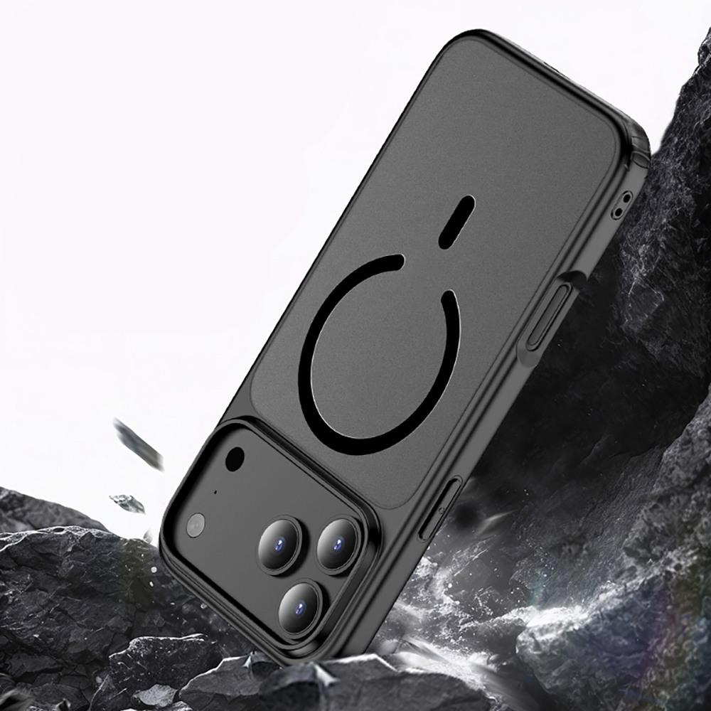 Apple iPhone 17 Pro Uyumlu Kılıf M-safe Şarj Özellikli Mat Arka Yüzey Wlons Lola Kapak - 1