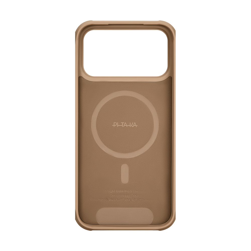 Apple iPhone 17 Pro Uyumlu Kılıf M-safe Şarj Özellikli Pitaka Tactile Woven Sunset-Moonrise Aramid Pro Guard Serisi Kapak - 5