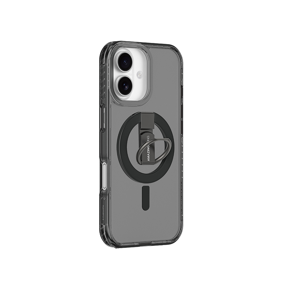 Apple iPhone 17 Uyumlu Kılıf M-safe Şarj Özellikli Yüzük Standlı Amazingthing Titan Pro Serisi Kapak - 1