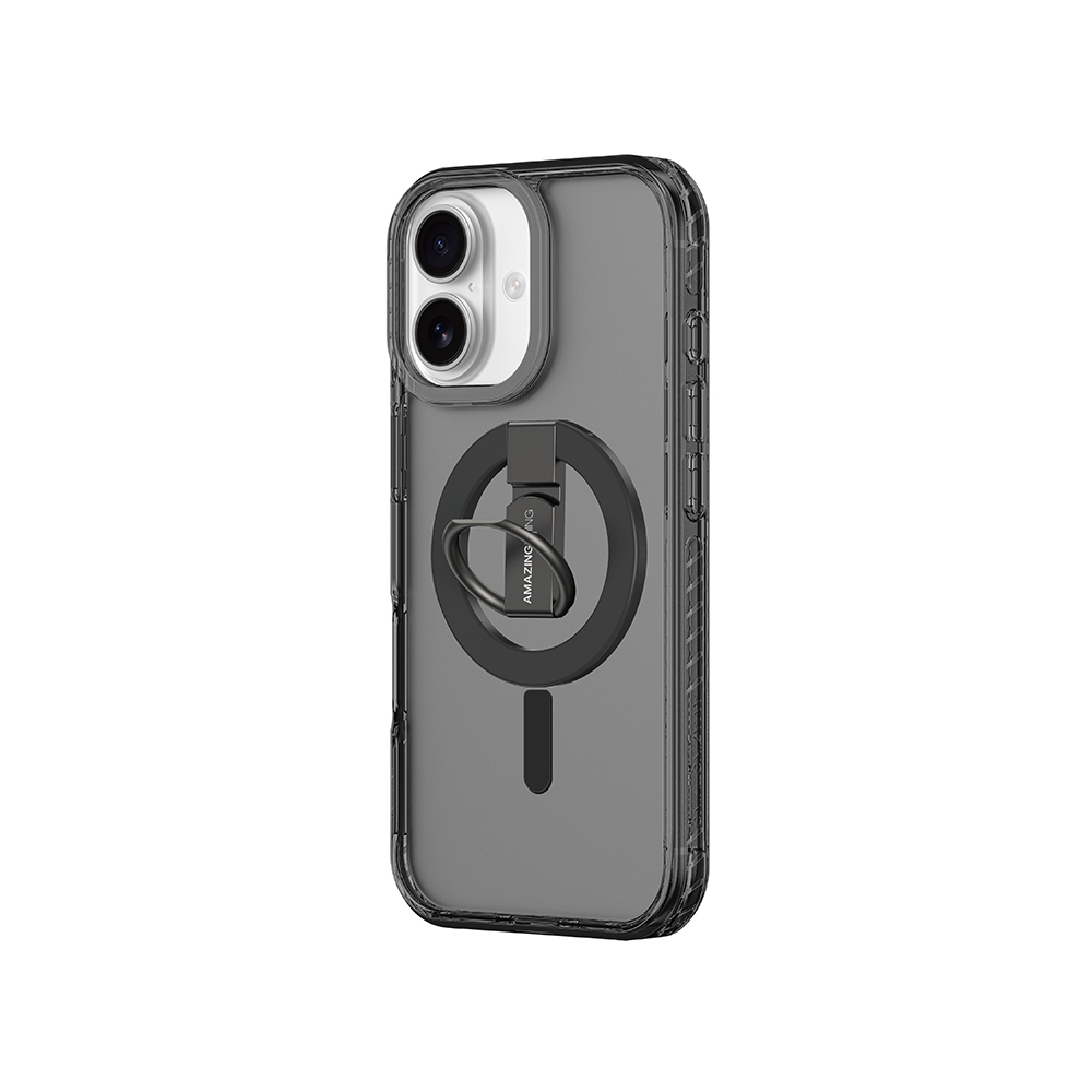Apple iPhone 17 Uyumlu Kılıf M-safe Şarj Özellikli Yüzük Standlı Amazingthing Titan Pro Serisi Kapak - 3