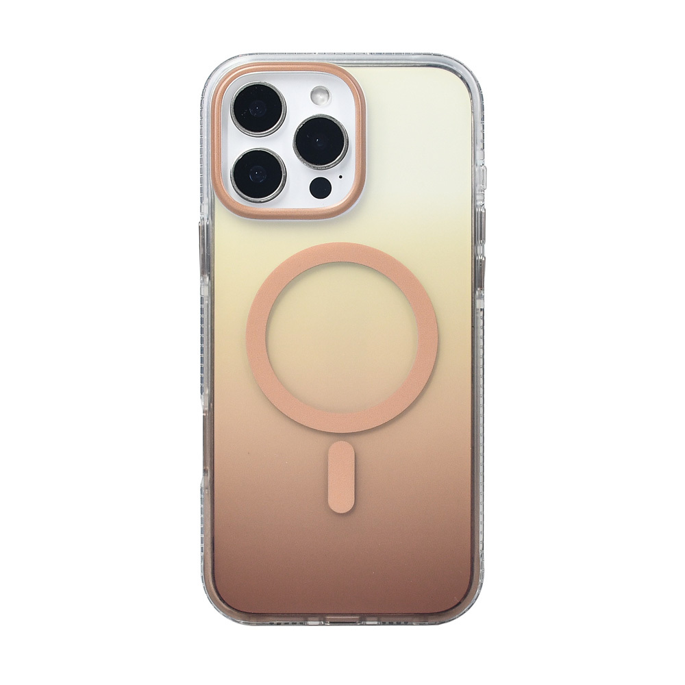 Apple iPhone 16 Pro Max Uyumlu Kılıf M-safe Şarj Özellikli Transparan Renk Geçişli Zore Toros Kapak - 1