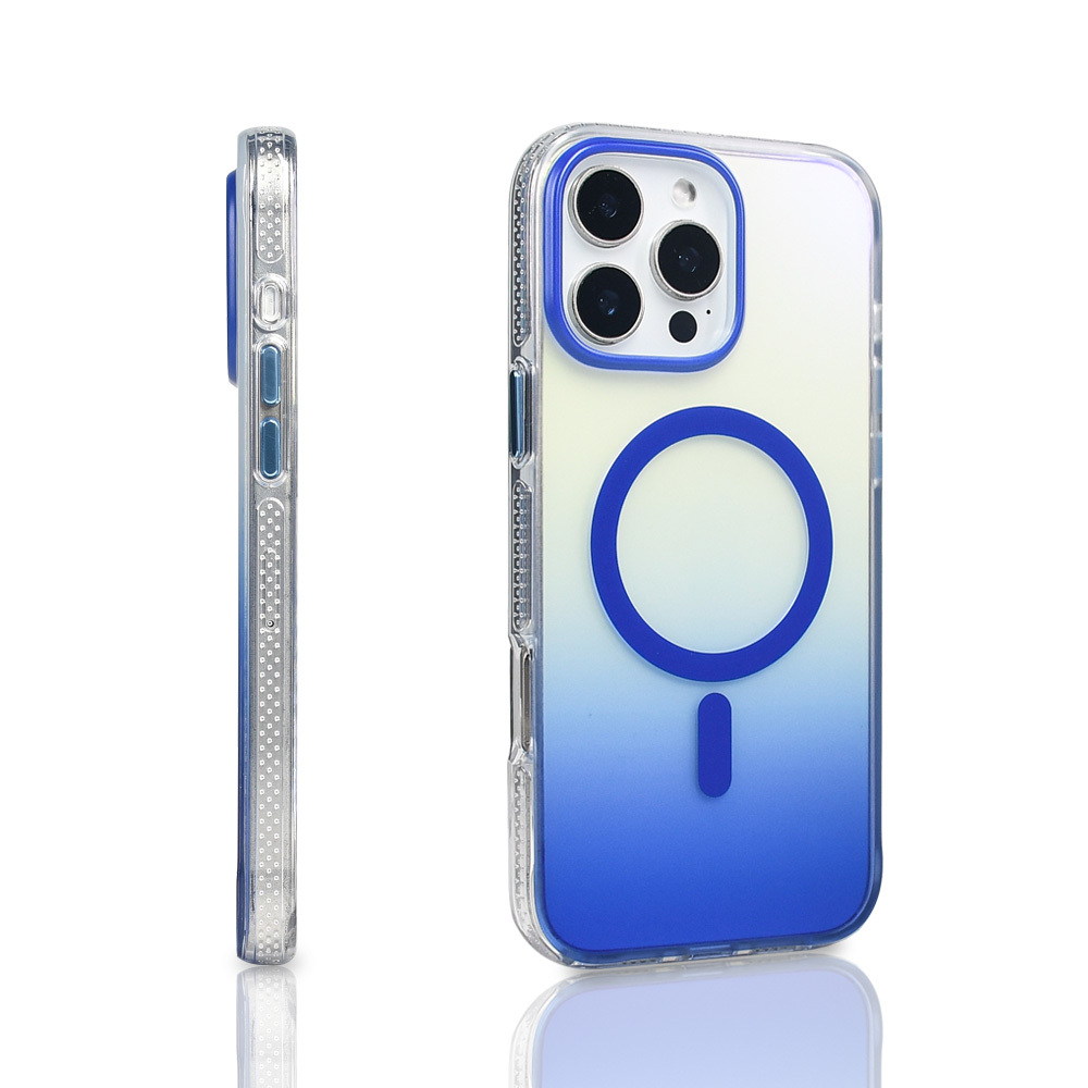 Apple iPhone 16 Pro Max Uyumlu Kılıf M-safe Şarj Özellikli Transparan Renk Geçişli Zore Toros Kapak - 4