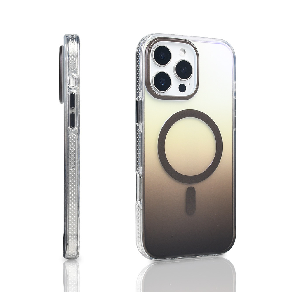 Apple iPhone 16 Pro Max Uyumlu Kılıf M-safe Şarj Özellikli Transparan Renk Geçişli Zore Toros Kapak - 6