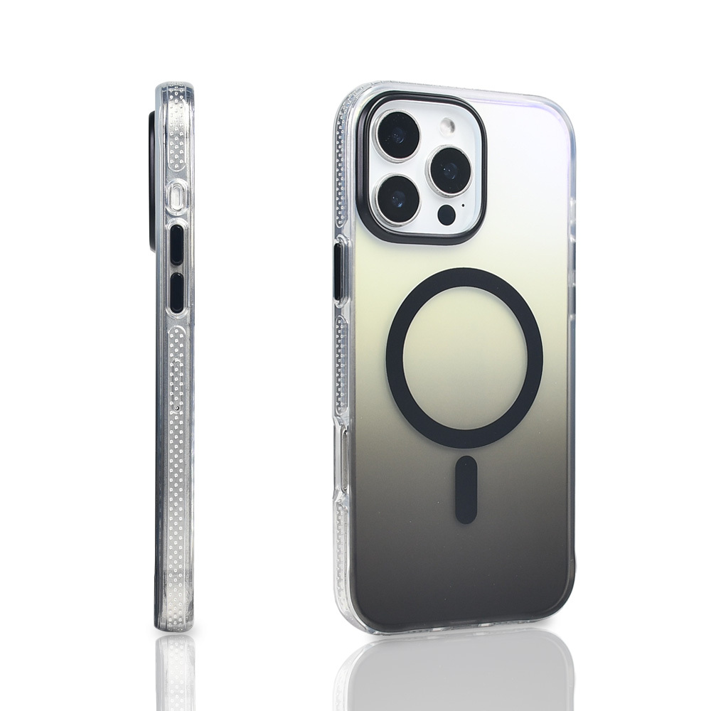 Apple iPhone 16 Pro Max Uyumlu Kılıf M-safe Şarj Özellikli Transparan Renk Geçişli Zore Toros Kapak - 8