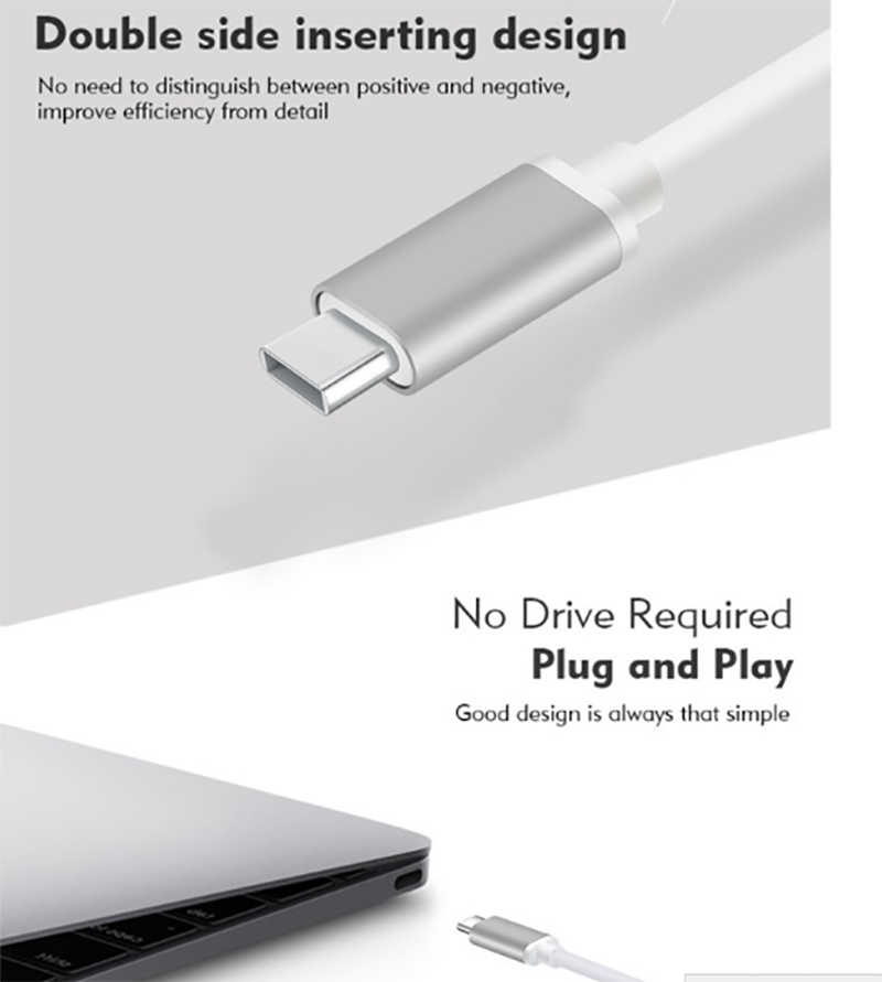 Benks U23 Type-C to 3 in 1 Usb Adaptör (Usb 3.0+2.Usb2.0) - 5