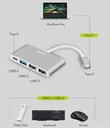 Benks U23 Type-C to 3 in 1 Usb Adaptör (Usb 3.0+2.Usb2.0) - 6