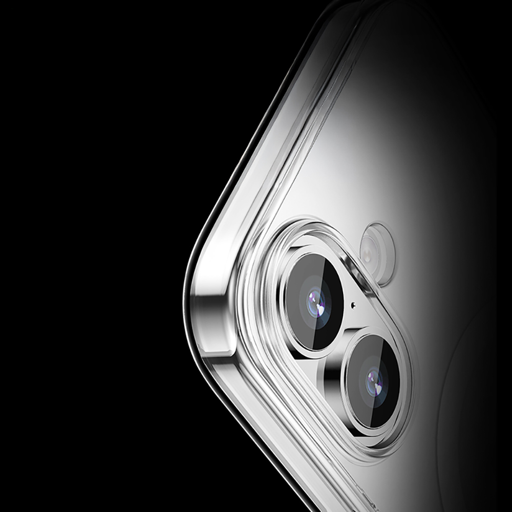 Apple iPhone 17 Uyumlu Kılıf M-safe Şarj Özellikli Transparan Sert PC Wlons Pita Kapak - 2