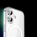 Apple iPhone 17 Uyumlu Kılıf M-safe Şarj Özellikli Transparan Sert PC Wlons Pita Kapak - 4