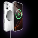 Apple iPhone 17 Uyumlu Kılıf M-safe Şarj Özellikli Transparan Sert PC Wlons Pita Kapak - 8