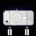 Apple iPhone 17 Air Uyumlu Kılıf M-safe Şarj Özellikli Transparan Sert PC Wlons Pita Kapak - 7