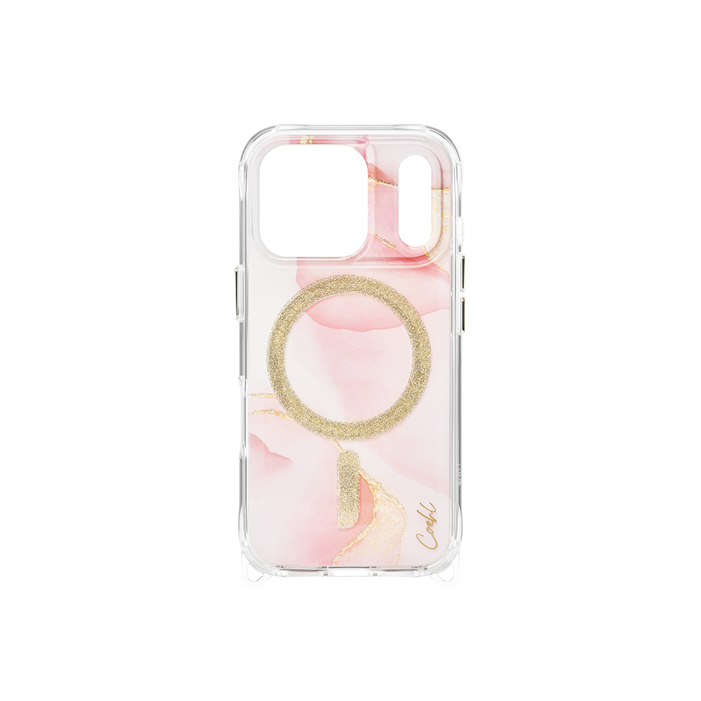 Apple iPhone 17 Pro Uyumlu Kılıf M-safe Şarj Özellikli Simli Magnetik Coehl Aeris Kapak - 1