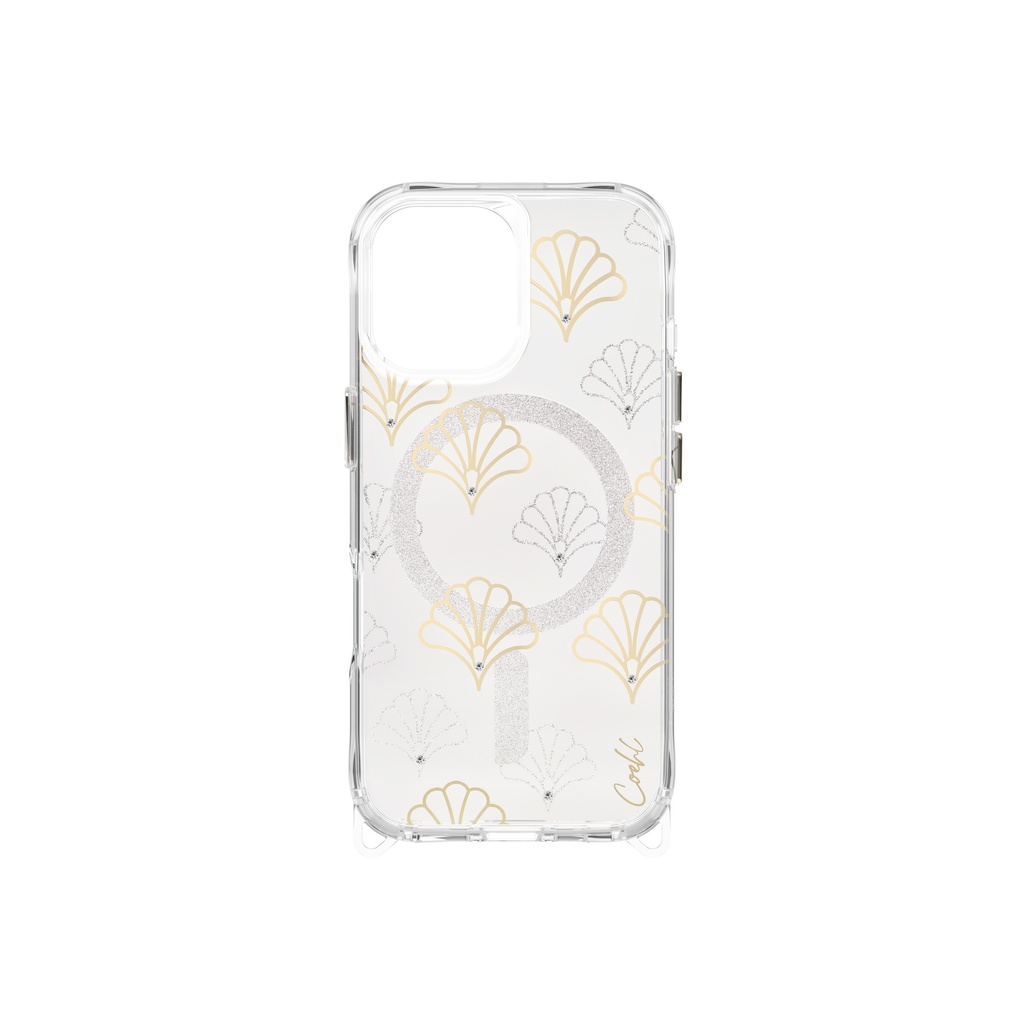 Apple iPhone 17 Uyumlu Kılıf M-safe Şarj Özellikli Şeffaf Desenli Arka Yüzey Coehl Maree Kapak - 1