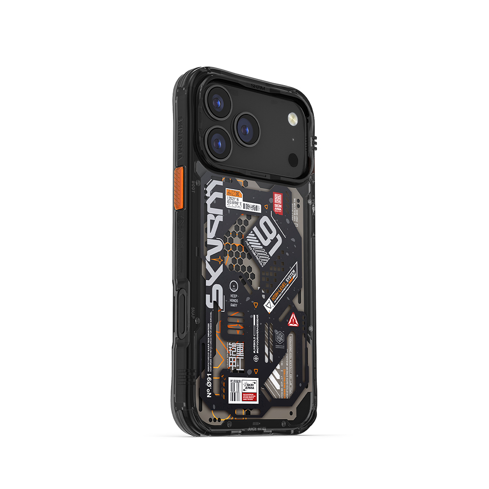 Apple iPhone 17 Pro Max Uyumlu Kılıf Desenli Airbag Tasarımlı Skinarma Spectra Kapak - 4