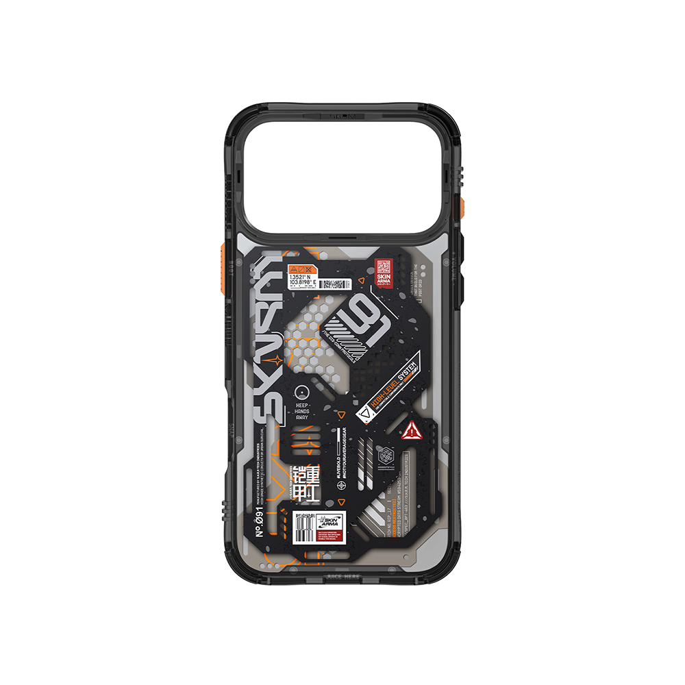 Apple iPhone 17 Pro Max Uyumlu Kılıf Desenli Airbag Tasarımlı Skinarma Spectra Kapak - 6