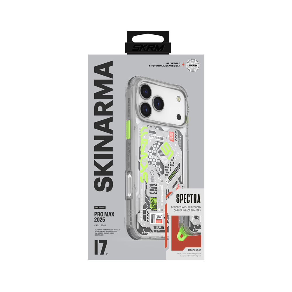 Apple iPhone 17 Pro Max Uyumlu Kılıf Desenli Airbag Tasarımlı Skinarma Spectra Kapak - 7
