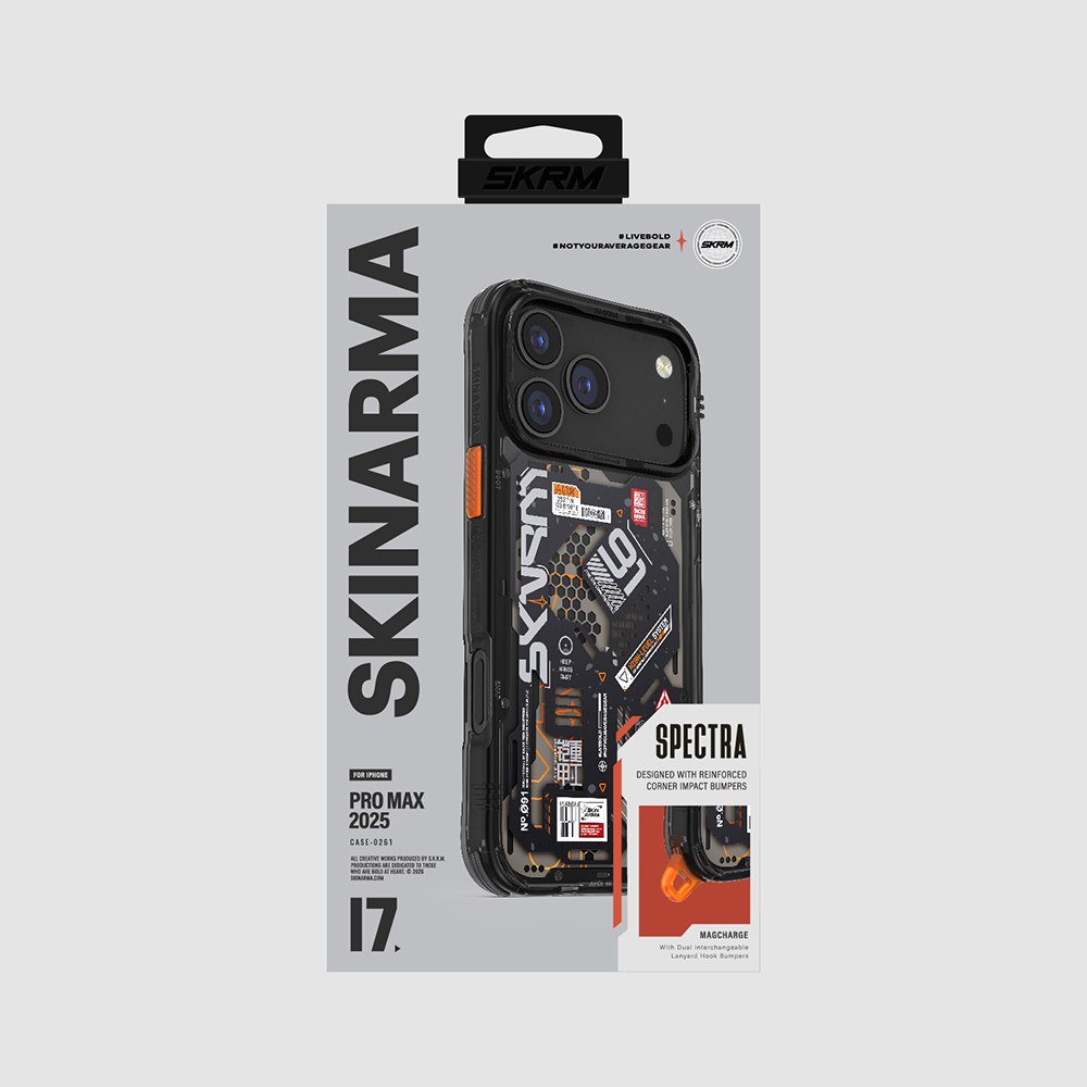 Apple iPhone 17 Pro Max Uyumlu Kılıf Desenli Airbag Tasarımlı Skinarma Spectra Kapak - 8