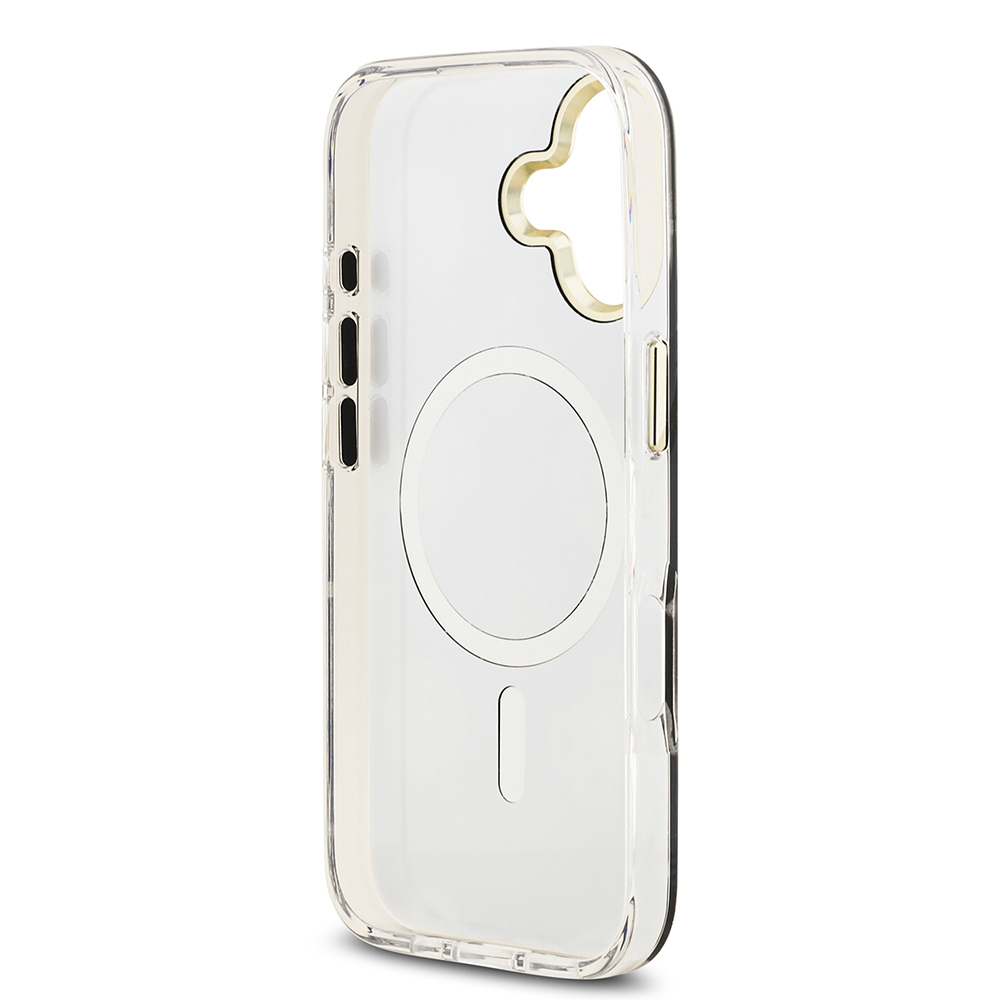 Apple iPhone 17 Uyumlu Kılıf Guess Orjinal Lisanslı Metal Kamera Çerçeveli Simli Aynalı Kapak - 13