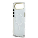 Apple iPhone 17 Air Uyumlu Kılıf Guess Orjinal Lisanslı Metal Kamera Çerçeveli Simli Aynalı Kapak - 6