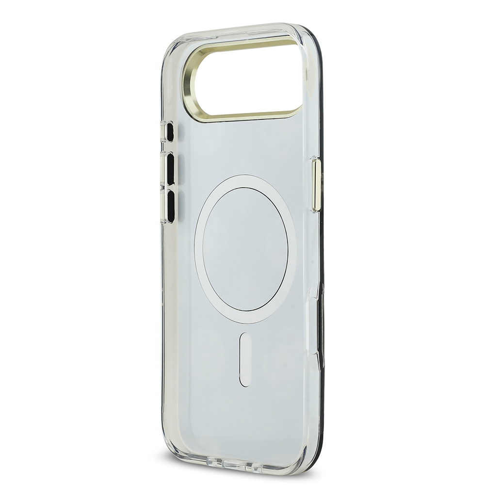 Apple iPhone 17 Air Uyumlu Kılıf Guess Orjinal Lisanslı Metal Kamera Çerçeveli Simli Aynalı Kapak - 13