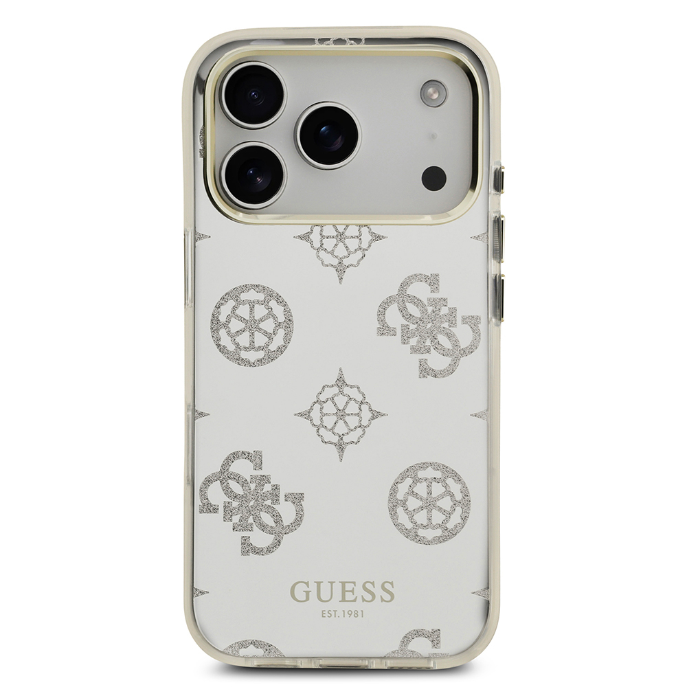 Apple iPhone 17 Pro Max Uyumlu Kılıf Guess Orjinal Lisanslı Metal Kamera Çerçeveli Simli Aynalı Kapak - 9