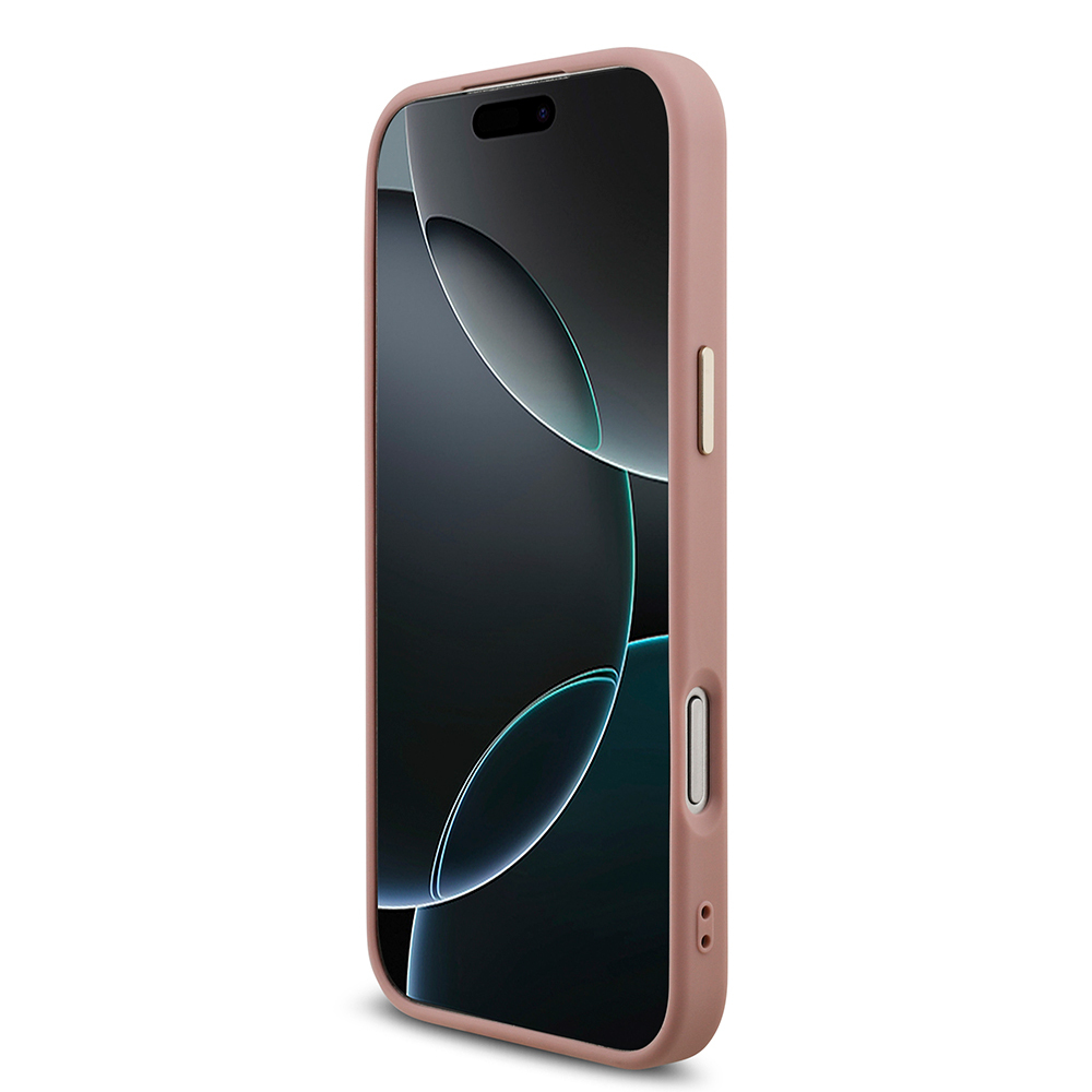 Apple iPhone 17 Pro Max Uyumlu Kılıf Guess Orjinal Lisanslı 4G Büyük Metal Kamera Çerçeveli ve Logolu Glitter Kapak - 4
