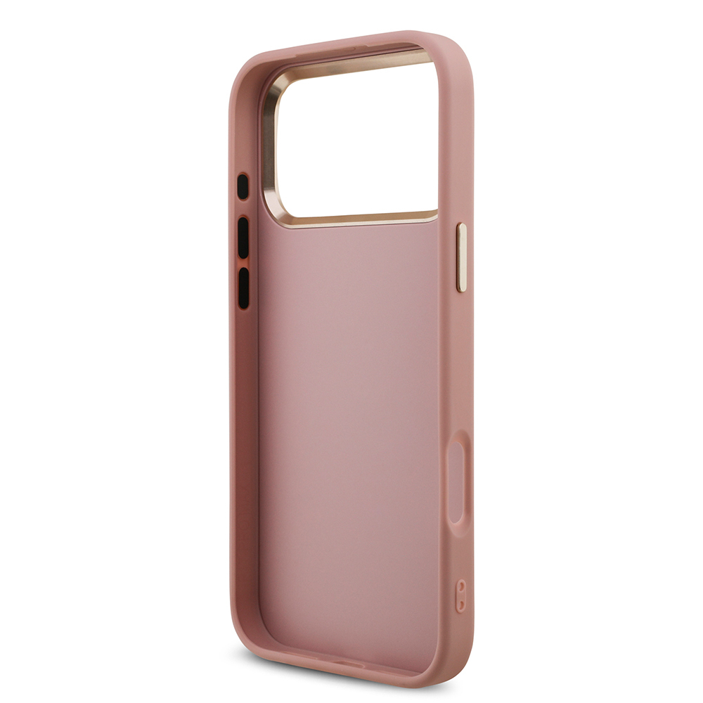 Apple iPhone 17 Pro Max Uyumlu Kılıf Guess Orjinal Lisanslı 4G Büyük Metal Kamera Çerçeveli ve Logolu Glitter Kapak - 6