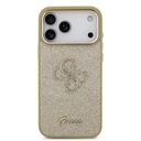 Apple iPhone 17 Pro Max Uyumlu Kılıf Guess Orjinal Lisanslı 4G Büyük Metal Kamera Çerçeveli ve Logolu Glitter Kapak - 16