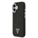 Apple iPhone 17 Uyumlu Kılıf Guess Orjinal Lisanslı M-safe Şarj Özellikli PU Deri Metal Kamera Çerçeveli Üçgen Logolu Kapak - 3