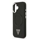 Apple iPhone 17 Uyumlu Kılıf Guess Orjinal Lisanslı M-safe Şarj Özellikli PU Deri Metal Kamera Çerçeveli Üçgen Logolu Kapak - 6