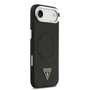 Apple iPhone 17 Air Uyumlu Kılıf Guess Orjinal Lisanslı M-safe Şarj Özellikli PU Deri Metal Kamera Çerçeveli Üçgen Logolu Kapak - 3
