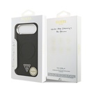 Apple iPhone 17 Air Uyumlu Kılıf Guess Orjinal Lisanslı M-safe Şarj Özellikli PU Deri Metal Kamera Çerçeveli Üçgen Logolu Kapak - 7