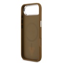 Apple iPhone 17 Air Uyumlu Kılıf Guess Orjinal Lisanslı M-safe Şarj Özellikli PU Deri Metal Kamera Çerçeveli Üçgen Logolu Kapak - 13