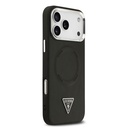 Apple iPhone 17 Pro Uyumlu Kılıf Guess Orjinal Lisanslı M-safe Şarj Özellikli PU Deri Metal Kamera Çerçeveli Üçgen Logolu Kapak - 3