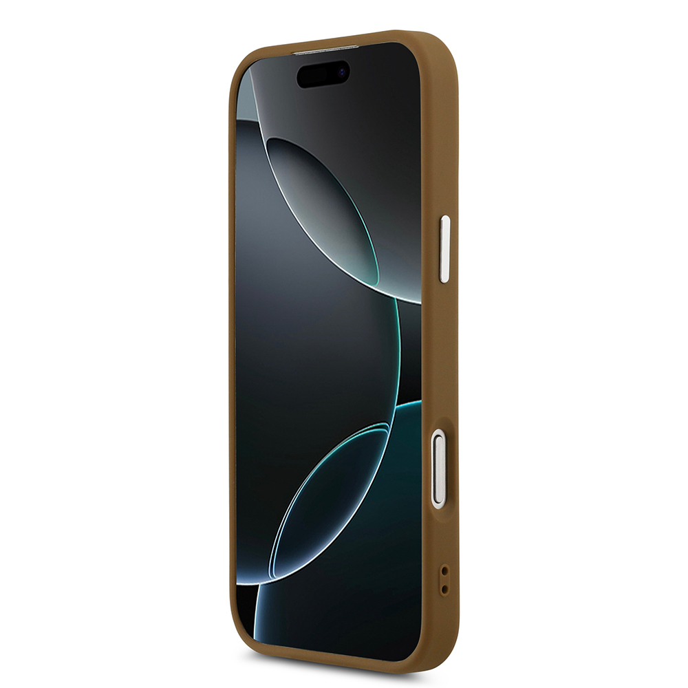 Apple iPhone 17 Pro Uyumlu Kılıf Guess Orjinal Lisanslı M-safe Şarj Özellikli PU Deri Metal Kamera Çerçeveli Üçgen Logolu Kapak - 11