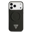 Apple iPhone 17 Pro Max Uyumlu Kılıf Guess Orjinal Lisanslı M-safe Şarj Özellikli PU Deri Metal Kamera Çerçeveli Üçgen Logolu Kapak - 2