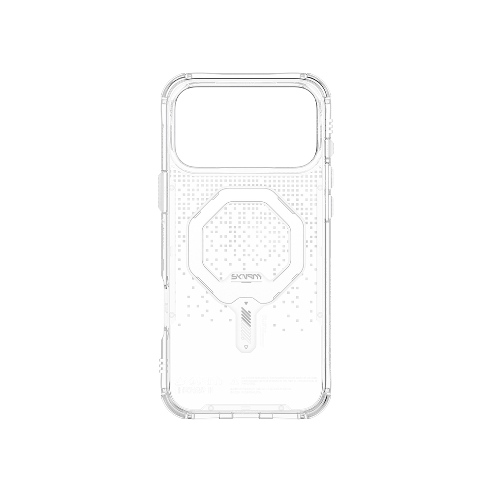 Apple iPhone 17 Pro Max Uyumlu Kılıf Skinarma M-Safe Şarj Özellikli IML Baskılı Holografik MYST Kapak - 7
