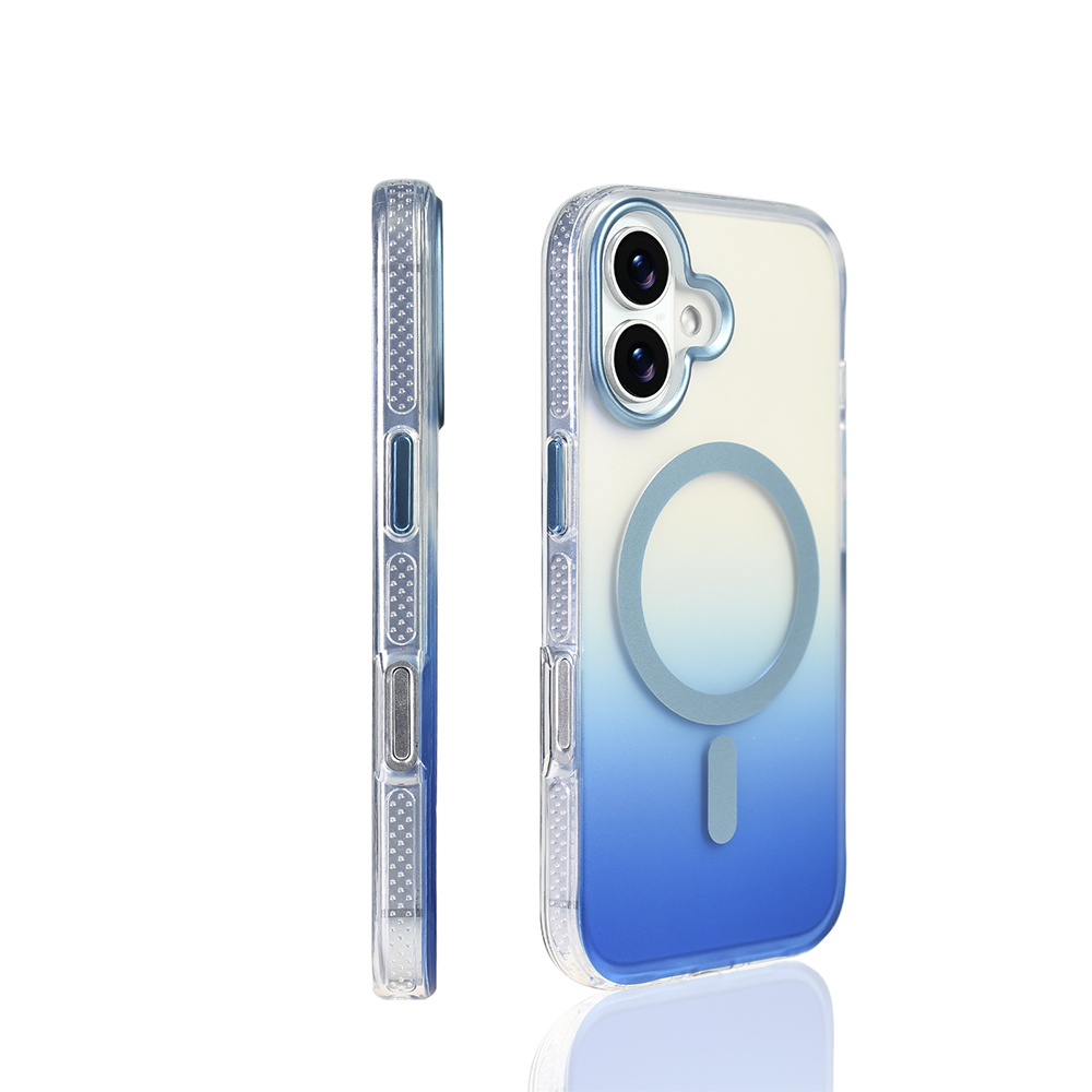 Apple iPhone 17 Uyumlu Kılıf M-safe Şarj Özellikli Transparan Renk Geçişli Zore Toros Kapak - 3