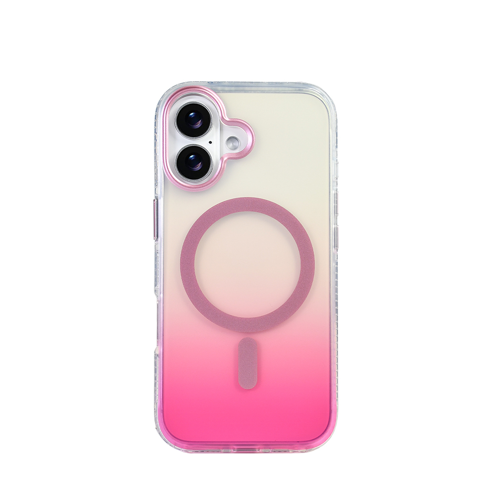 Apple iPhone 17 Uyumlu Kılıf M-safe Şarj Özellikli Transparan Renk Geçişli Zore Toros Kapak - 4