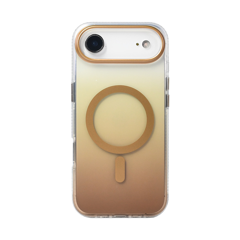 Apple iPhone 17 Air Uyumlu Kılıf M-safe Şarj Özellikli Transparan Renk Geçişli Zore Toros Kapak - 5