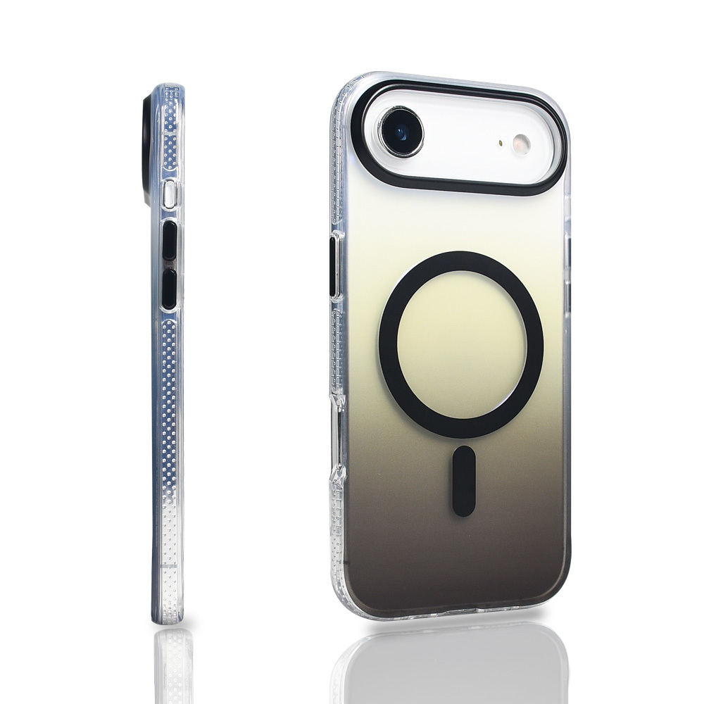 Apple iPhone 17 Air Uyumlu Kılıf M-safe Şarj Özellikli Transparan Renk Geçişli Zore Toros Kapak - 8